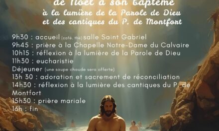 Contempler Jésus de Noël à son baptême – Halte spirituelle