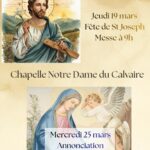 Fête de St Joseph et fête de l&rsquo;Annonciation