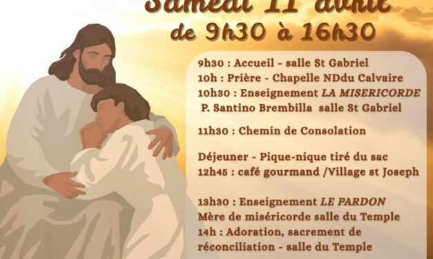 Fête de la divine miséricorde – Journée de la consolation