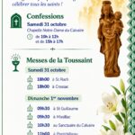 Les horaires des célébrations pour la fête de la Toussaint